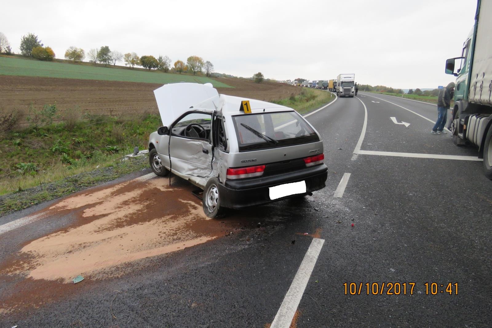 Dopravní nehoda - Staňkov - 10.10.2017
