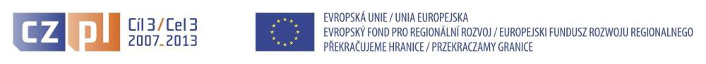 Logo Operačního programu přeshraniční spolupráce ČR-PR 2007-2013