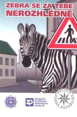 Zebra se za Tebe nerozhlédne - kartička