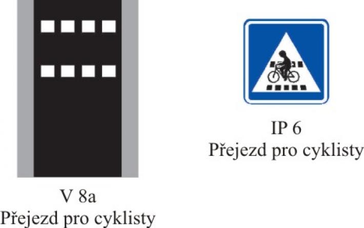 dopravní značka - přejezd pro cyklisty
