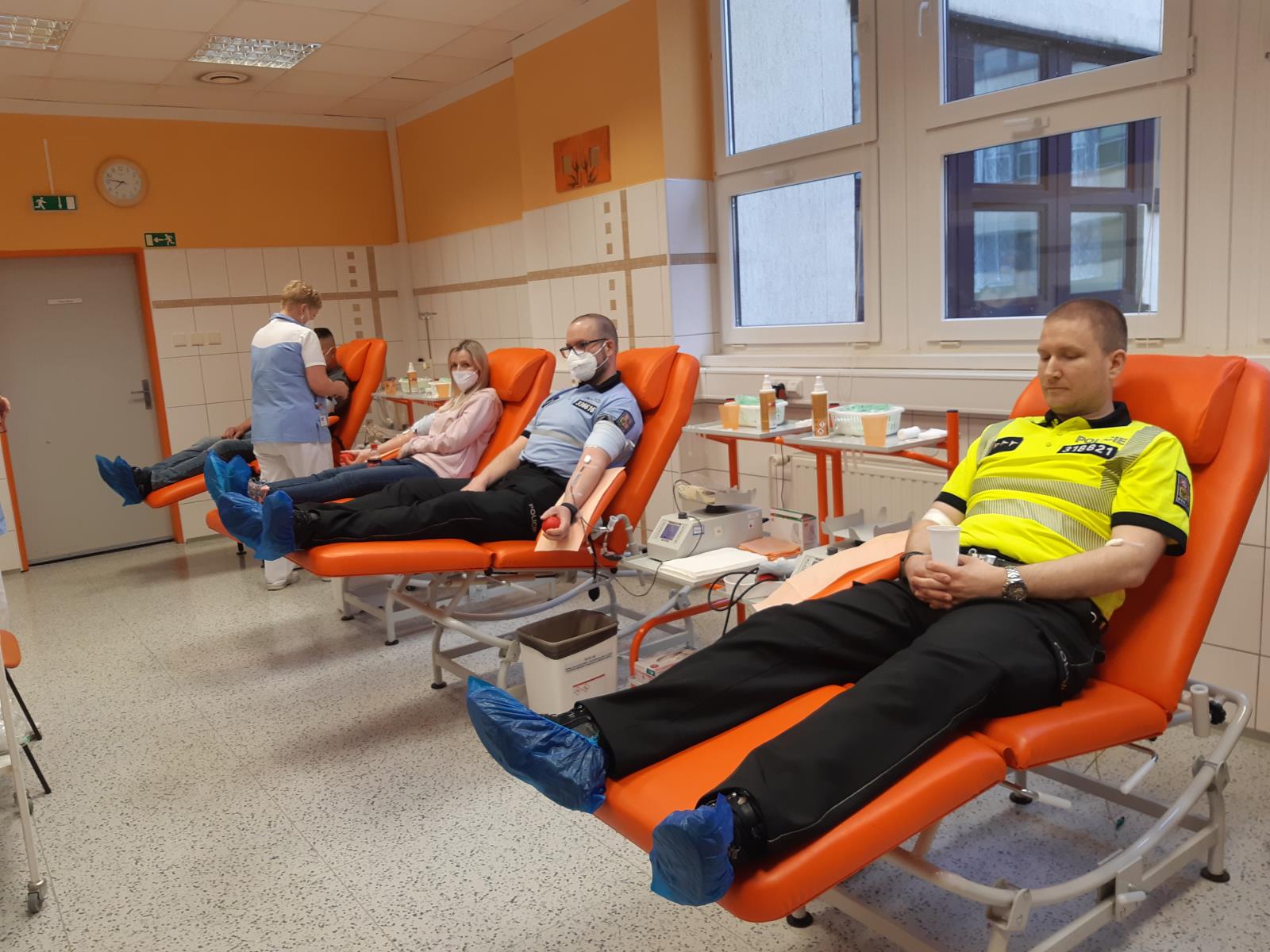 Chomutovští policisté darují krev