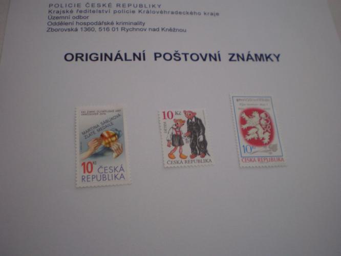 Originály poštovních známek