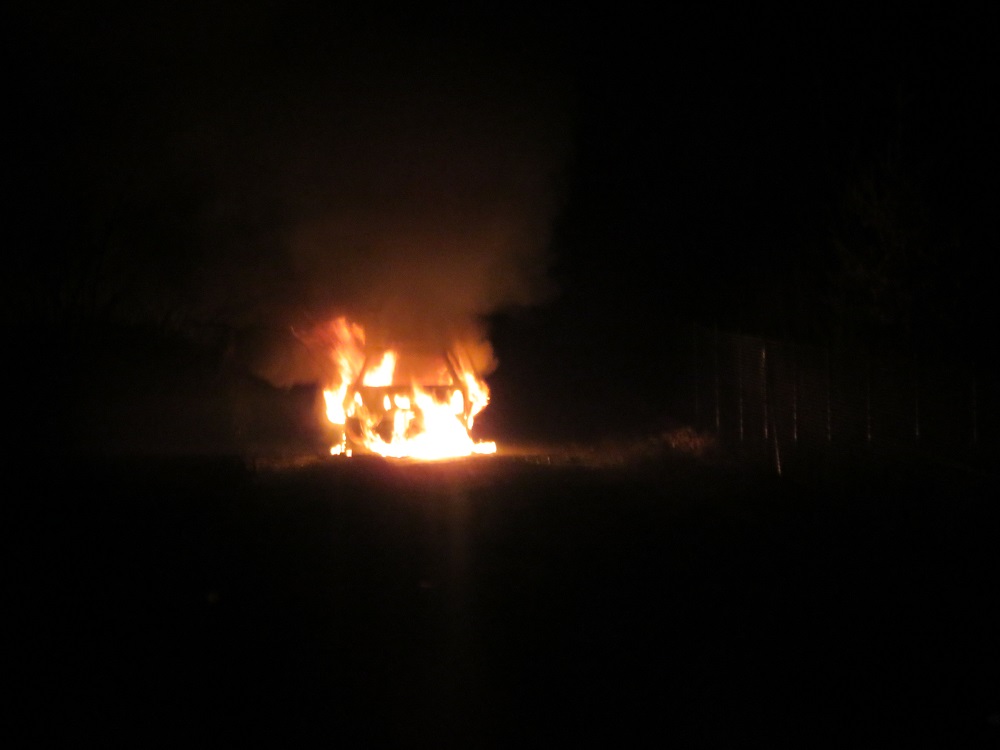 Požár vozidla v Konecchlumí ze dne 11. 08. 2018
