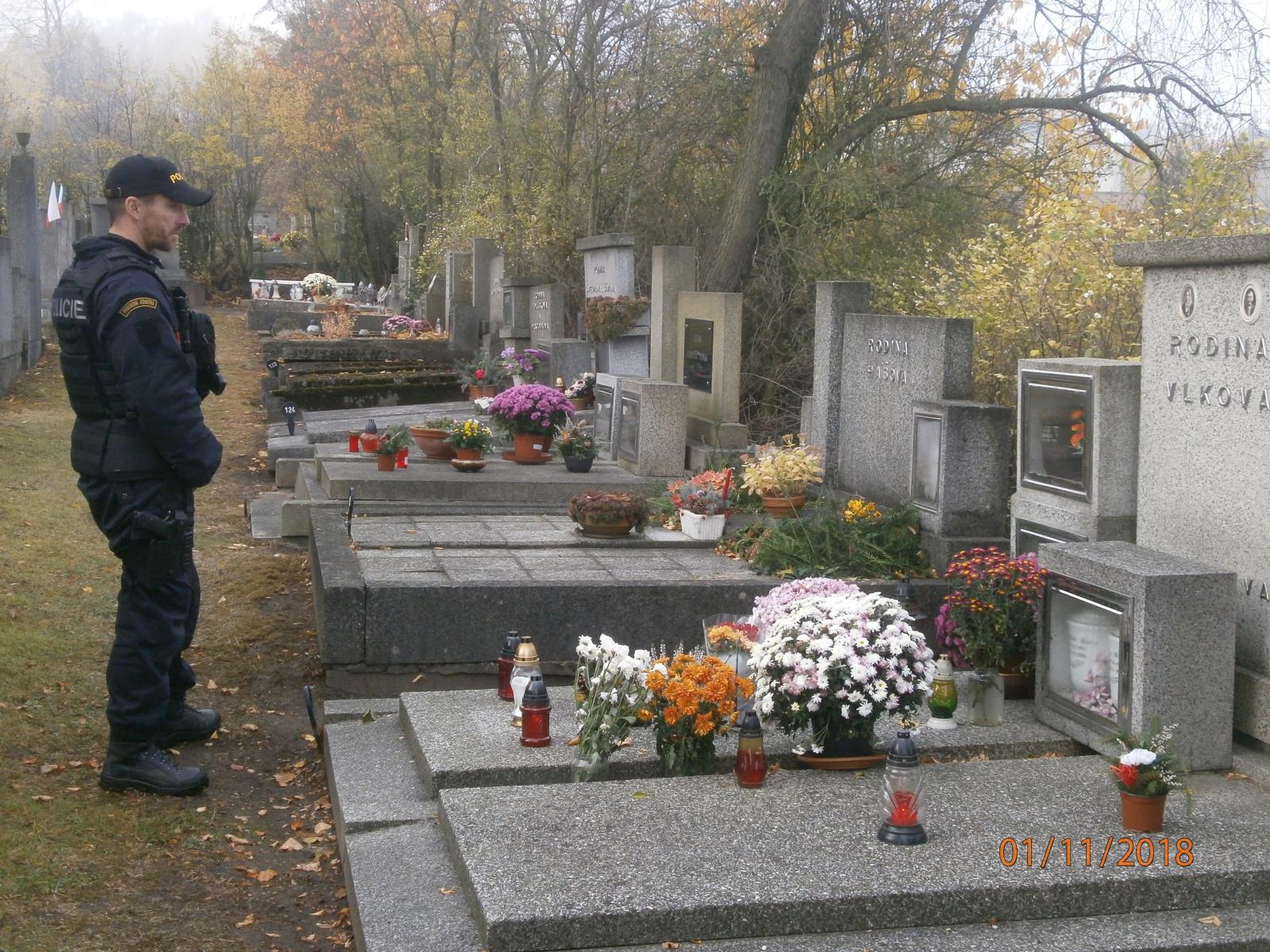 Policejní kontroly na hřbitovech