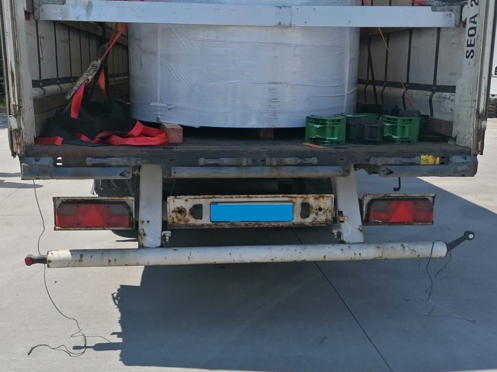 Tranzitní nelegální migrace - kamion