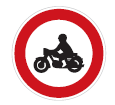 zákaz vjezdu motocyklu 