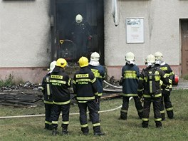 Požár pyrotechniky Žďár nad Sázavou