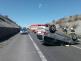 Na dálnici D7 havarovalo osobní vozidlo