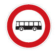 zákaz vjezdu autobusů 