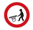 zákaz vjezdu ručních voziků 