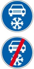 dopravní značení povinná zimní výbava