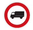 zákaz vjezdu nákladních automobilů 