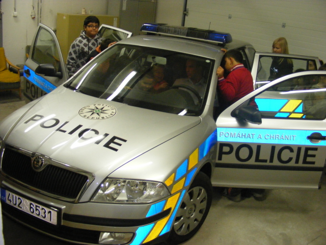 Ukázka policejního vozidla