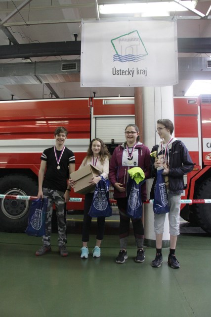 Vítězné týmy Mladého záchranáře Děčín