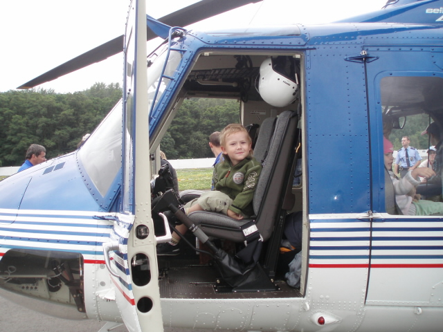 Děti ve vrtulníku